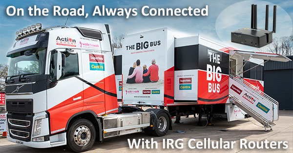 Il Big Bus di Action Cancer pronto ad accogliere i visitatori per gli screening medici