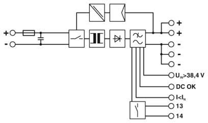 QUINT-PS Convertitore DC/DC Diagramma a blocchi