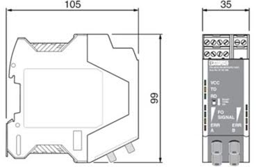 PSI-MOS-RS485W2/FO 850 T